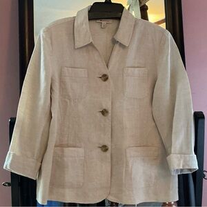 JM Collection Light Beige Blazer